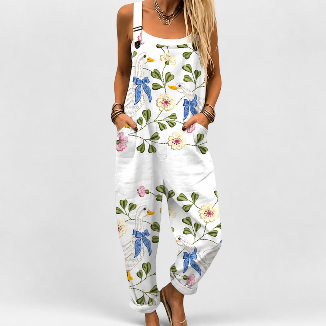 Yasmine | Statement Print Comfortable Jumpsuit