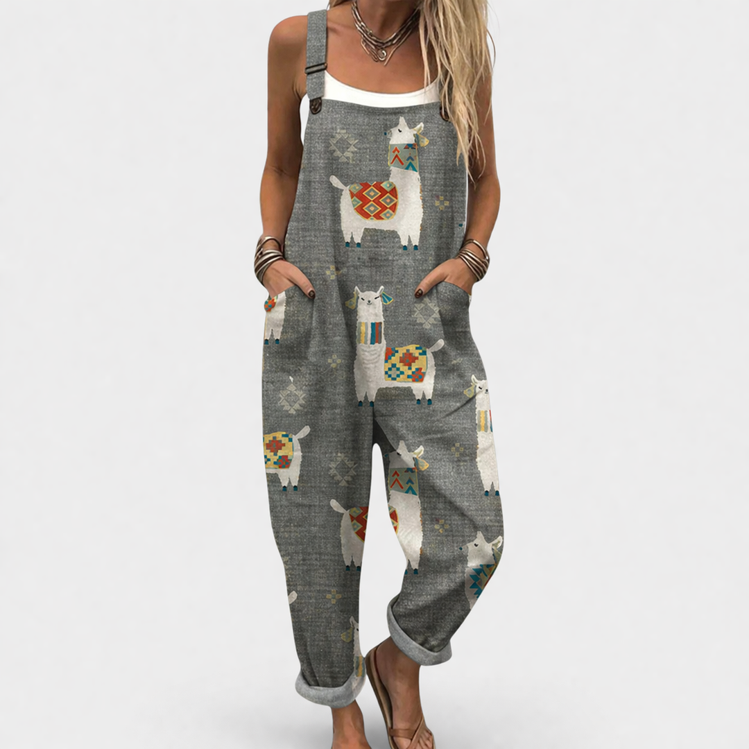 Statement Print Comfortable Jumpsuit