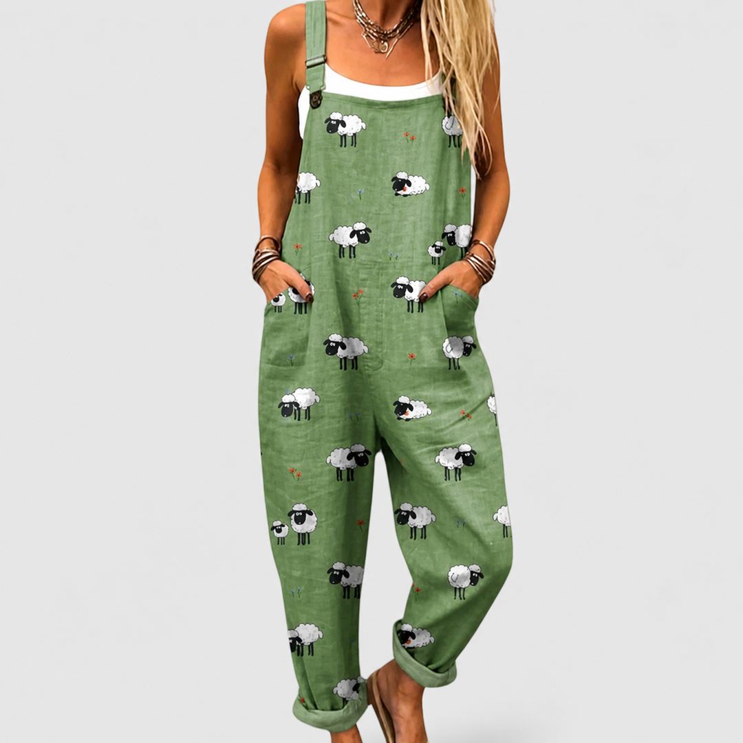 Priscilla | Statement Print Comfortable Jumpsuit
