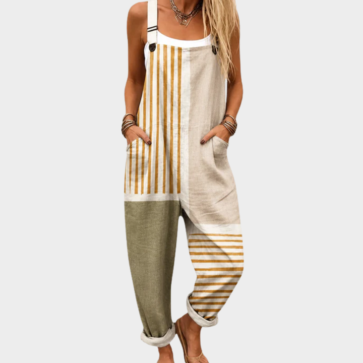 Renée | Relaxed Vintage Striped Jumpsuit