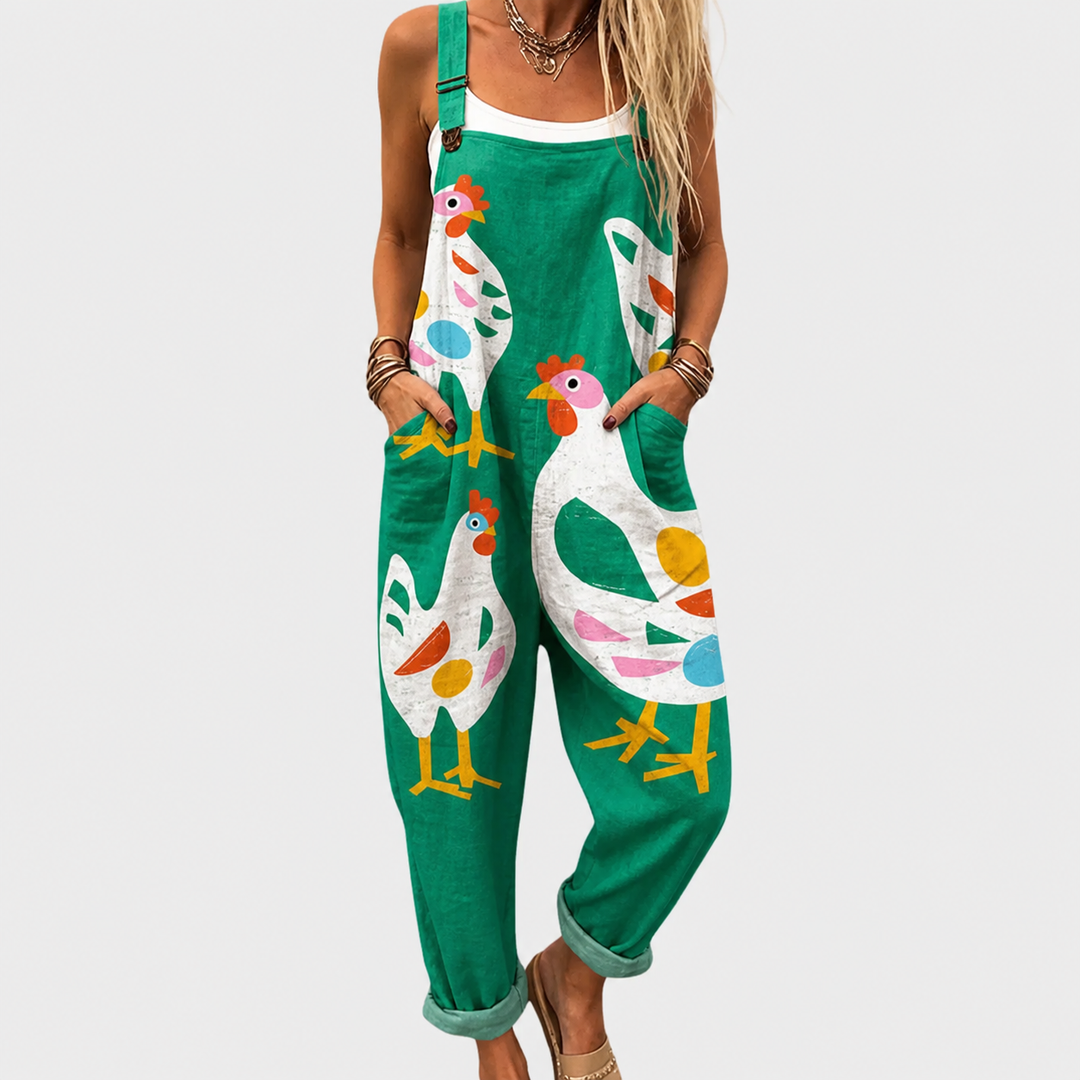 Statement Print Comfortable Jumpsuit