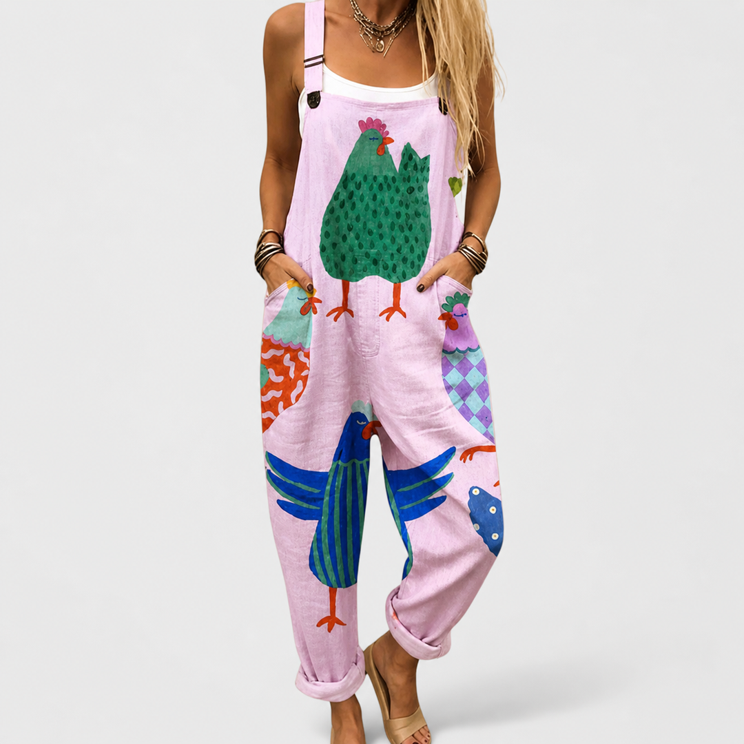 Statement Print Comfortable Jumpsuit