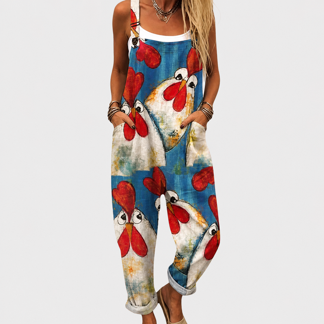 Statement Print Comfortable Jumpsuit