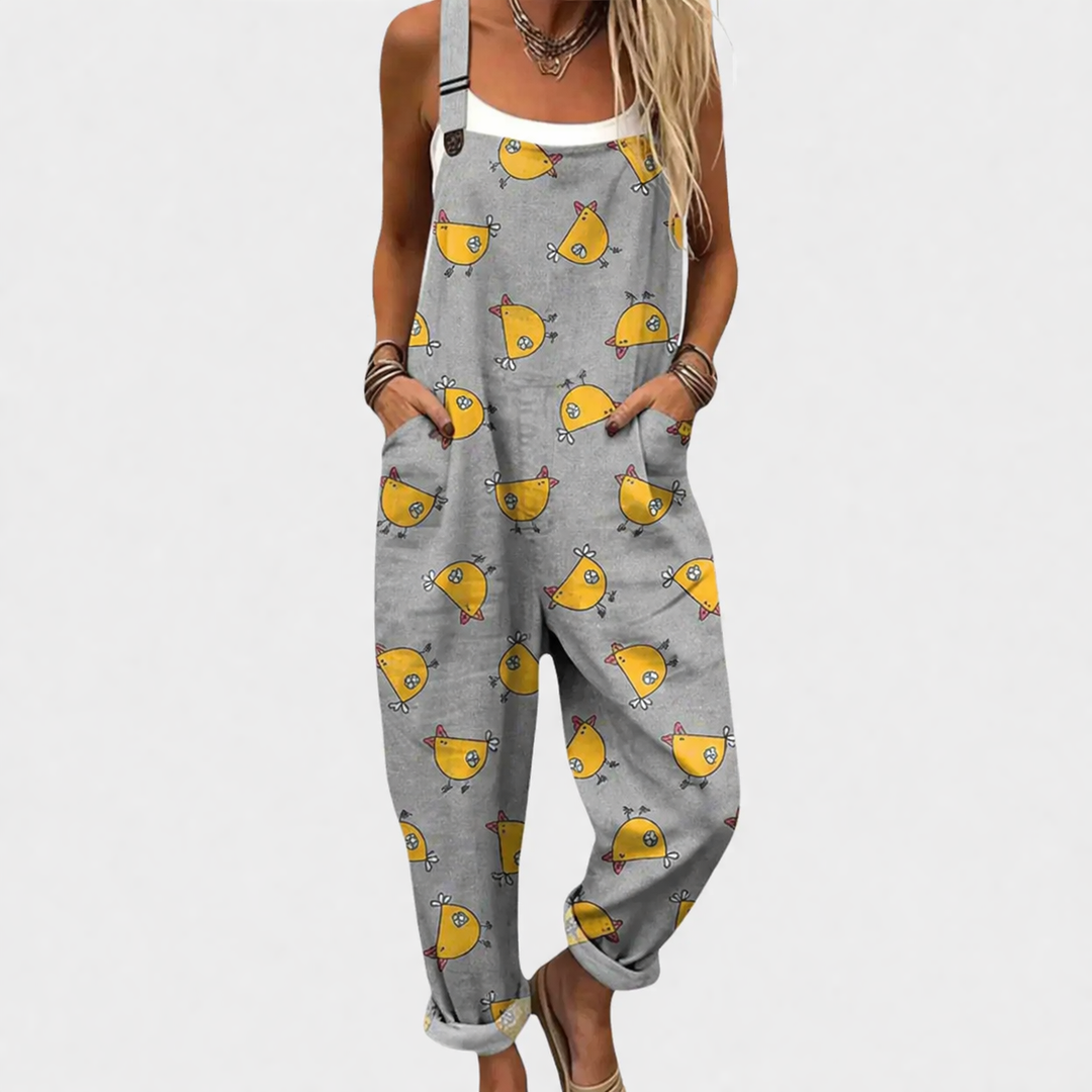 Statement Print Comfortable Jumpsuit