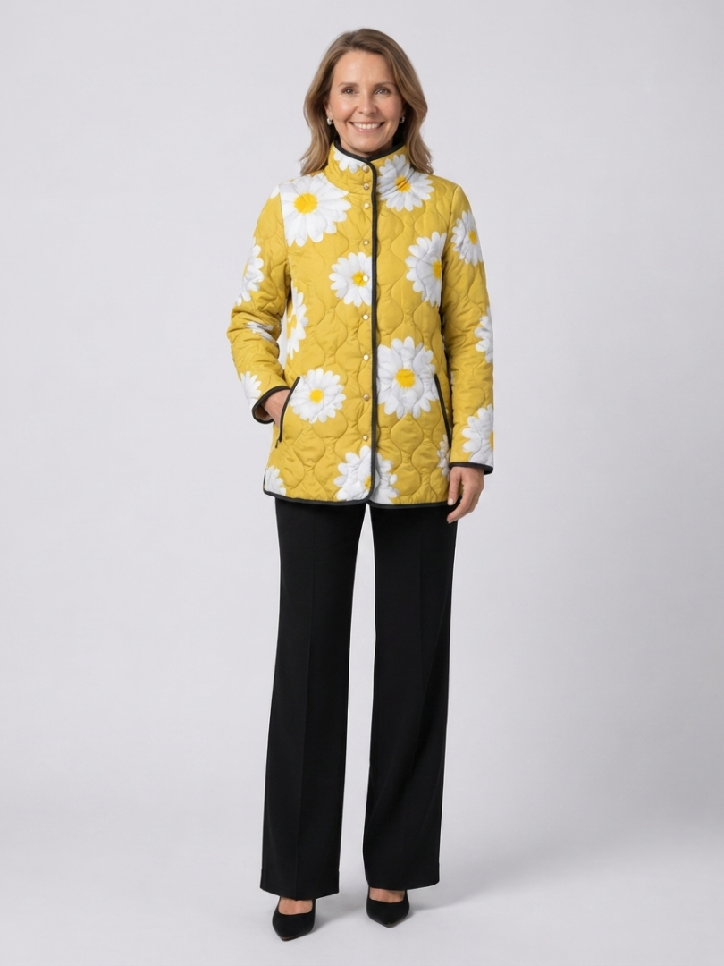 DELACROIX | Quilted Jacket with Daisy Elise
