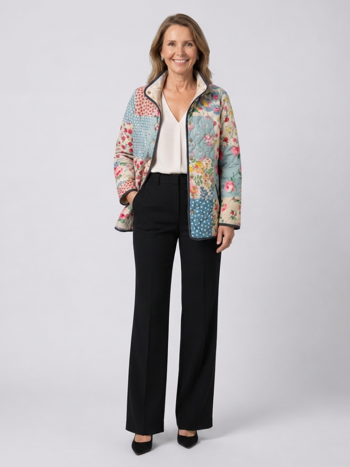 DELACROIX | Quilted Floral Patchwork Jacket Chloé