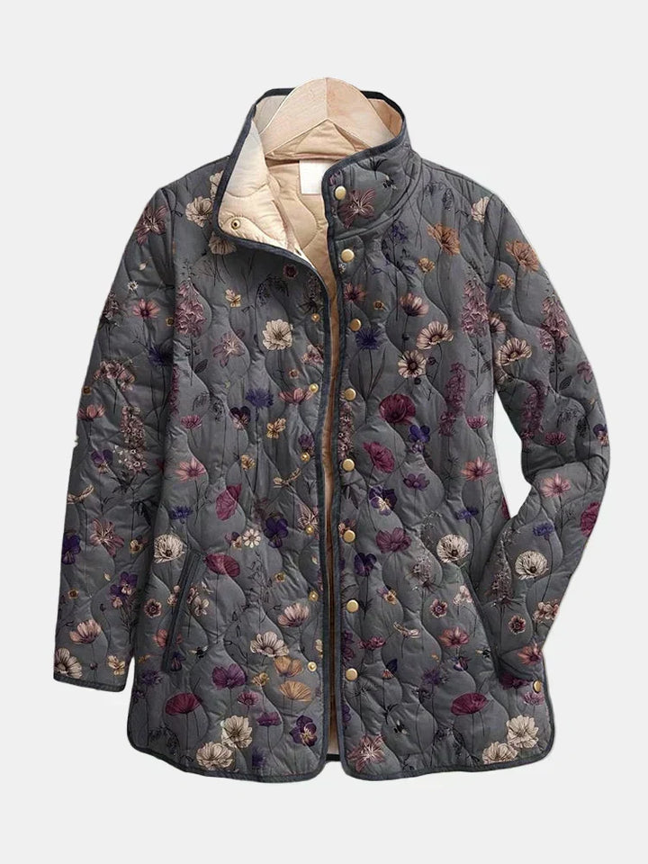 DELACROIX | Quilted Jacket with Dried Flowers Nathalie