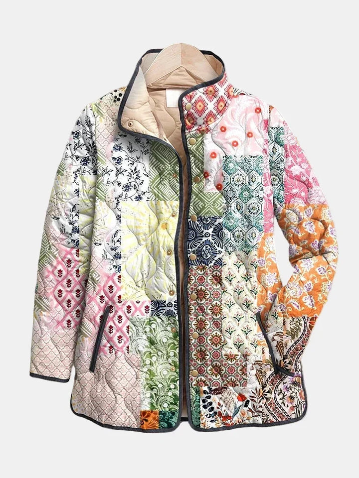DELACROIX | Quilted Patchwork Bohemian Jacket Florence