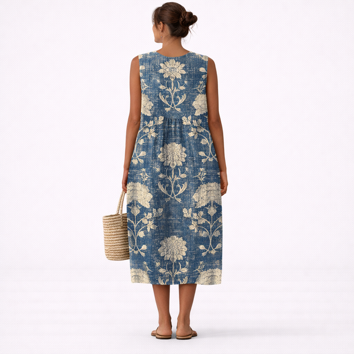 Aurora™ | Classic Floral Midi Dress