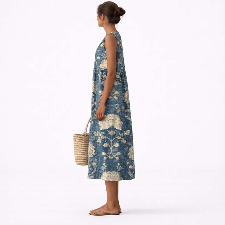 Aurora™ | Classic Floral Midi Dress