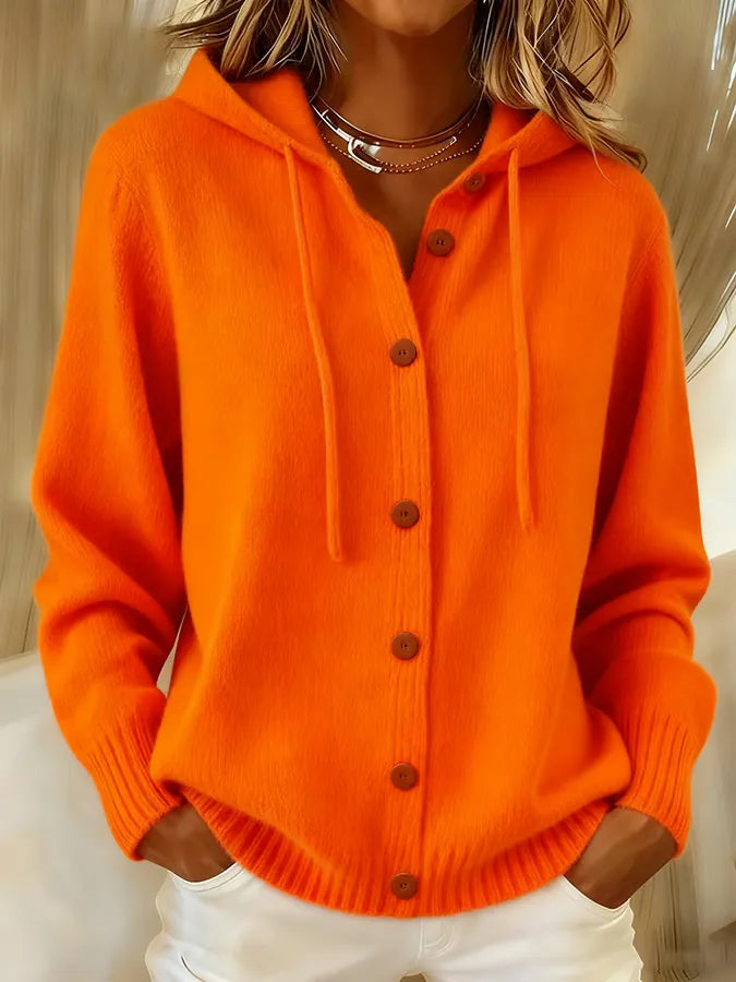 Brenda™ | Cosy Button Cardigan Hoodie