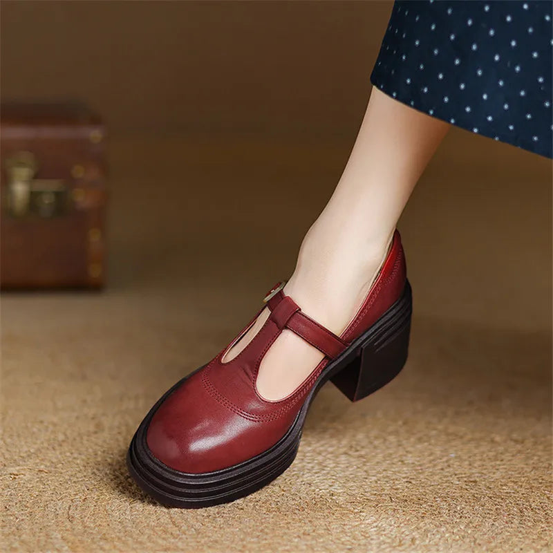 DELACROIX | Elise Block Heel Mary Jane