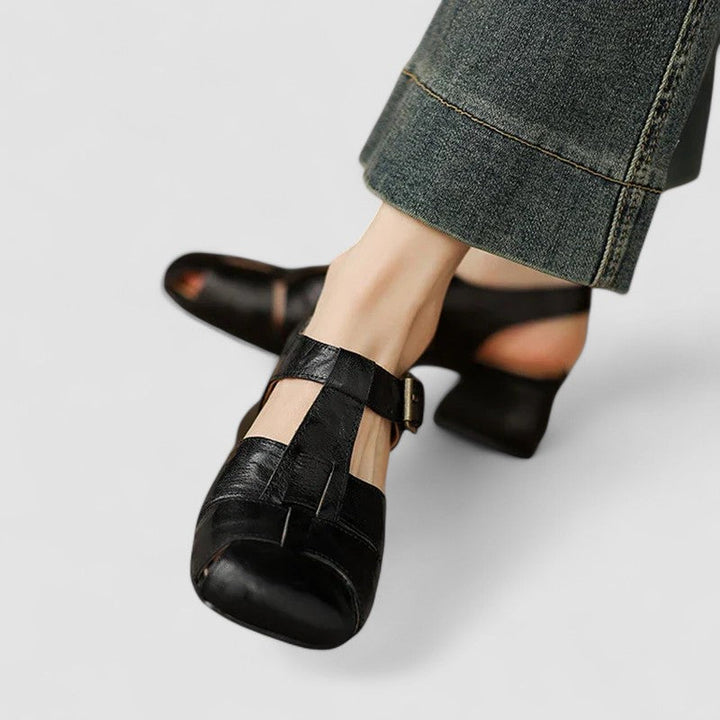 DELACROIX | Ajourée Babies with Heel Sandrine