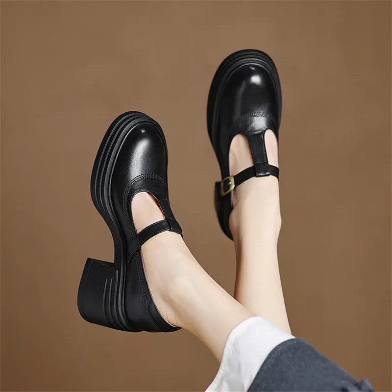 DELACROIX | Elise Block Heel Mary Jane
