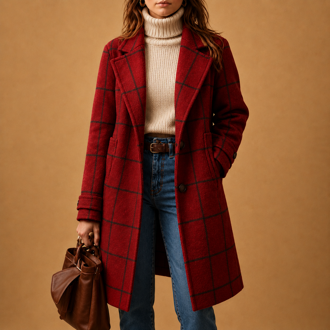 Women’s Classic Checkered Coat