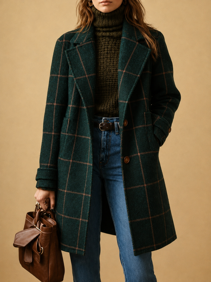 Women’s Classic Checkered Coat