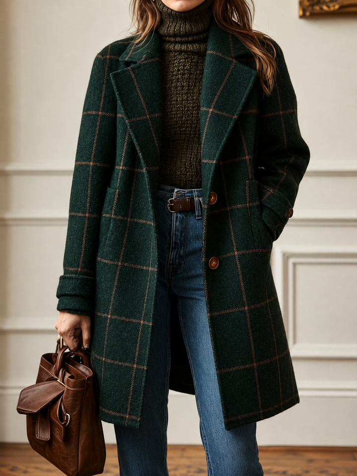 Women’s Classic Checkered Coat
