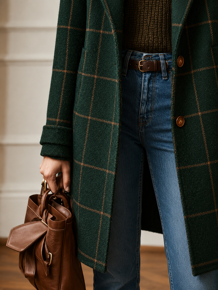 Women’s Classic Checkered Coat