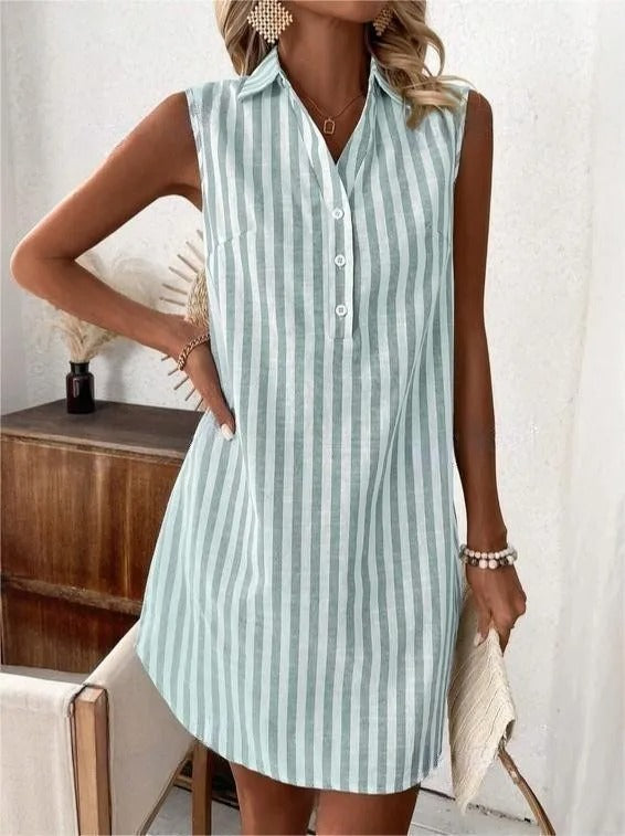 FRANCISCA | STRIPED SHIRT DRESS