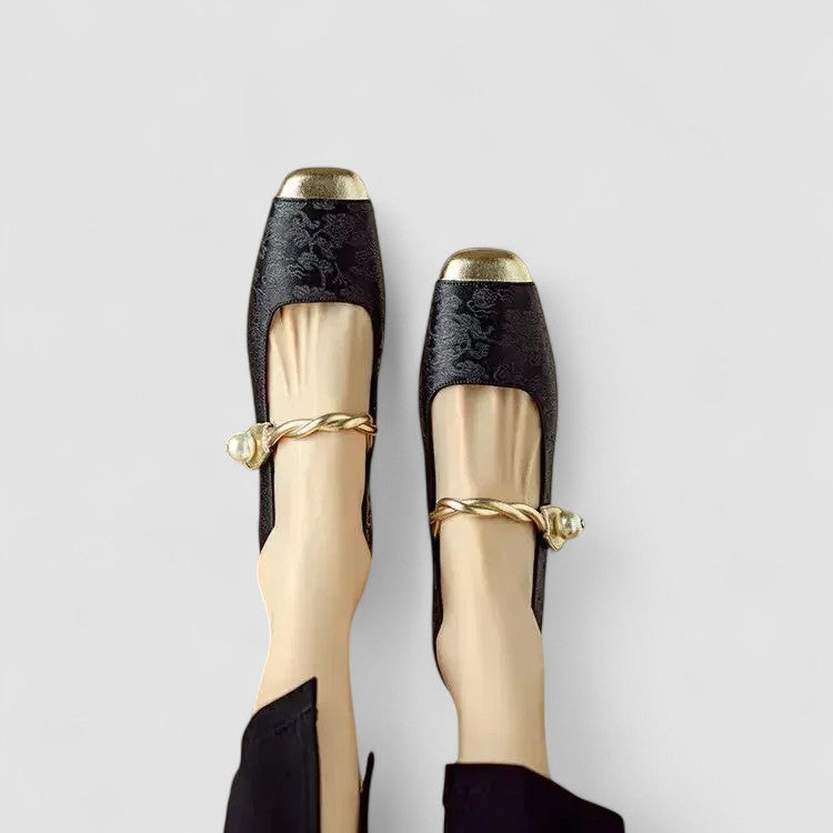 DELACROIX | Satin Babies Jewel Heel Camille
