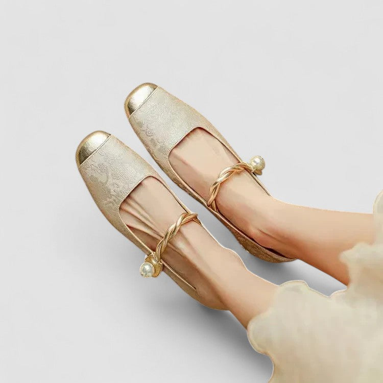 DELACROIX | Satin Babies Jewel Heel Camille