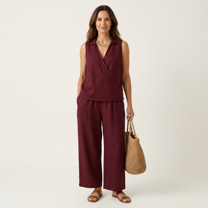 WREN | WRAP-TOP & WIDE-LEG SET