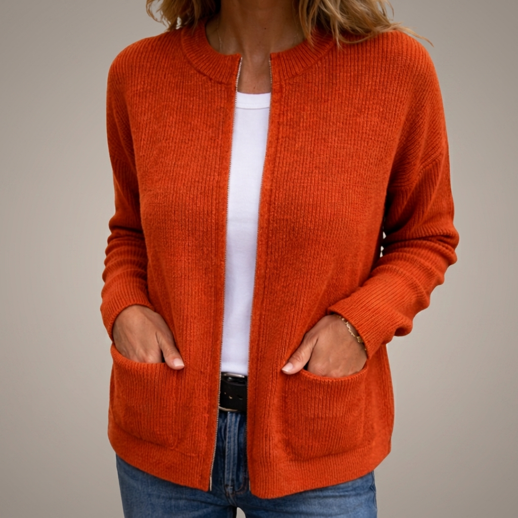 DELACROIX | Juliette Soft Knit Zip Gilet