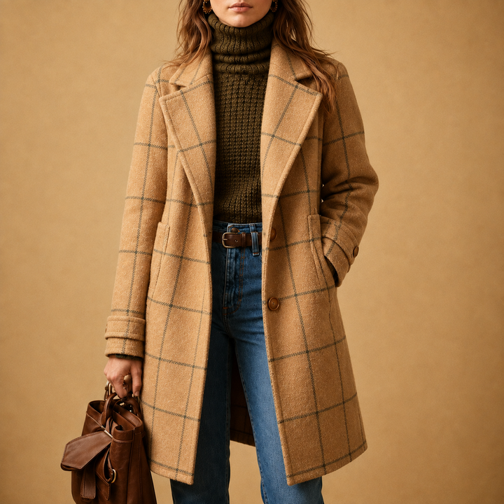 Women’s Classic Checkered Coat